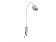  Lampa badawczo-zabiegowa FLH-2 LED, z mocowaniem do ściany (z dłuższą gęsią szyją, bezcieniowa) - ścienna dłuższe ramię