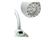  Lampa badawczo-zabiegowa FLH-2 LED, z mocowaniem do ściany (z dłuższą gęsią szyją, bezcieniowa) - ścienna dłuższe ramię