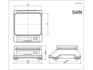 Waga Cas SWN 30CC USB do 30 kg z legalizacją